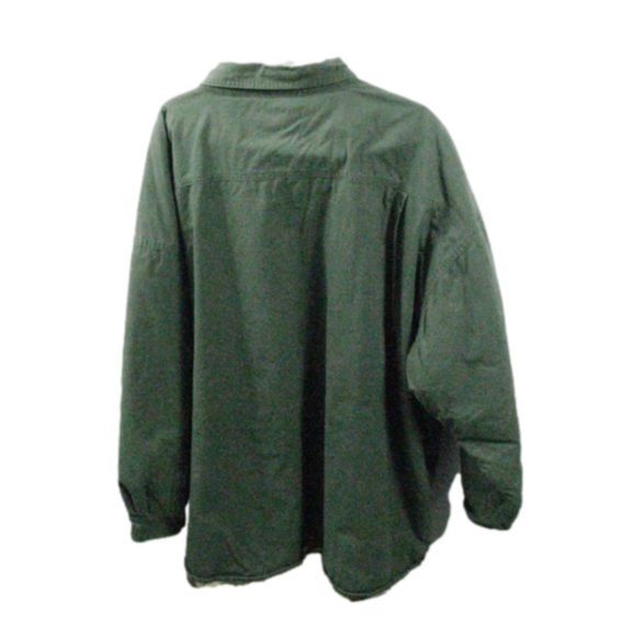 Falls Creek Men's Green Fleece Lined Shacket Size 3X - Picture 2 of 6
